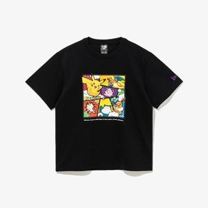 뉴에라 키즈 포켓몬 카툰 티셔츠 블랙14733469_이미지