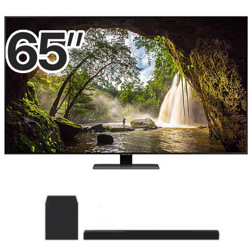 삼성전자 QLED KQ65QB83AFXKR (스탠드+사운드바, HW-Q600B)_이미지