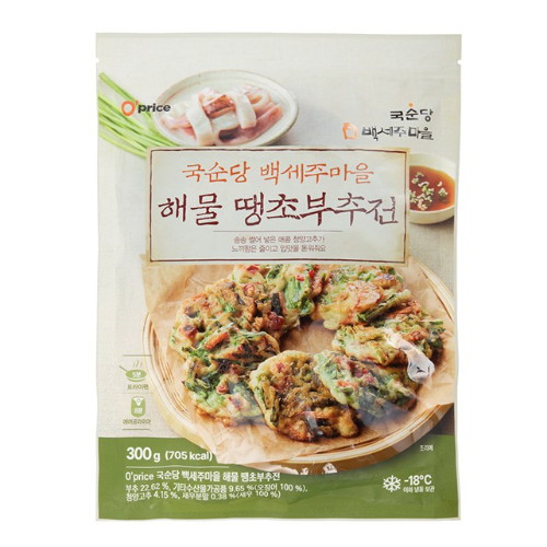 국순당 백세주마을 해물 땡초 부추전 300g
