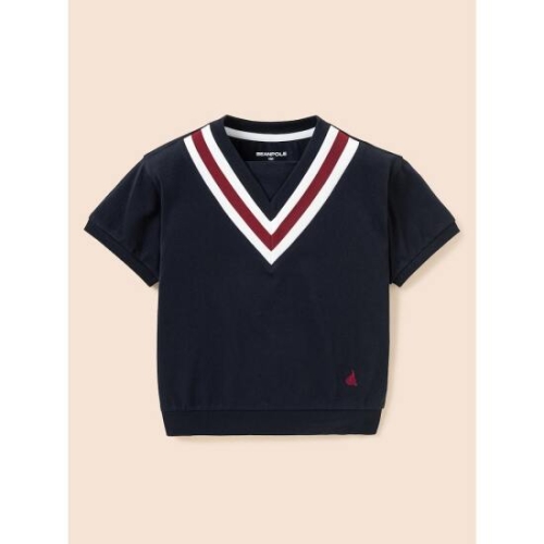 여아 루즈핏 썸머스쿨 티셔츠 네이비 BI5742G02R