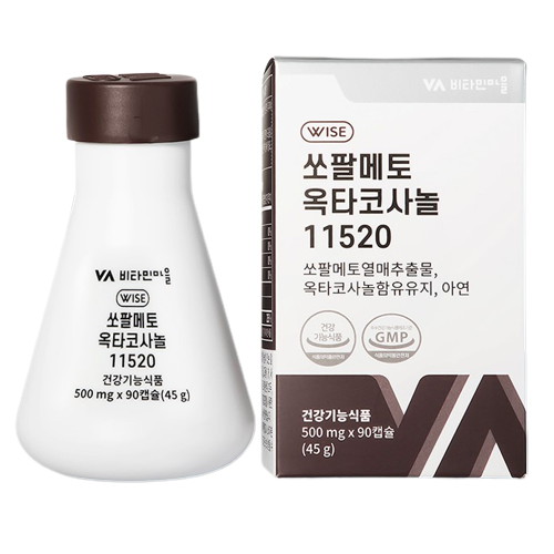 비타민마을  쏘팔메토 옥타코사놀 11520 90캡슐 (1개)