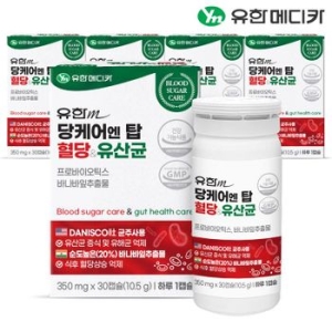 유한메디카 당케어 엔 탑 혈당 유산균 350mg 30캡슐 (5개)_이미지