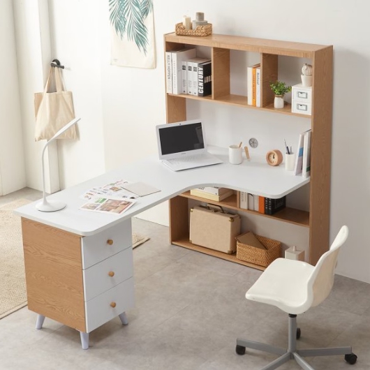 힘찬리빙 이안 서랍형 책장 책상