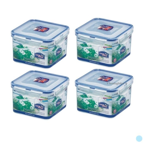 락앤락 클래식 정사각 밀폐찬통 860ml (4개)_이미지