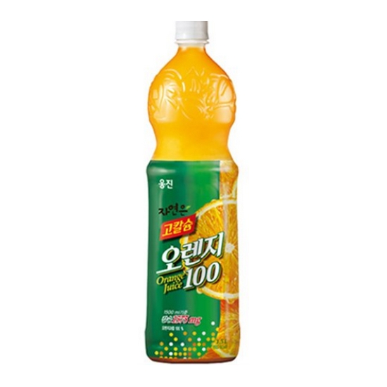웅진식품 자연은 고칼슘 오렌지 1.5L (4개)_이미지