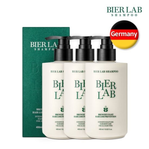 비어랩 독일 맥주효모 탈모샴푸 400ml (3개)_이미지