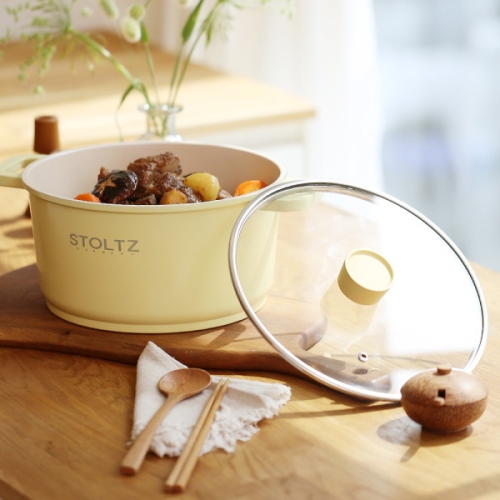 슈톨츠 머랭 쿡웨어 IH 양수냄비 (24cm)_이미지