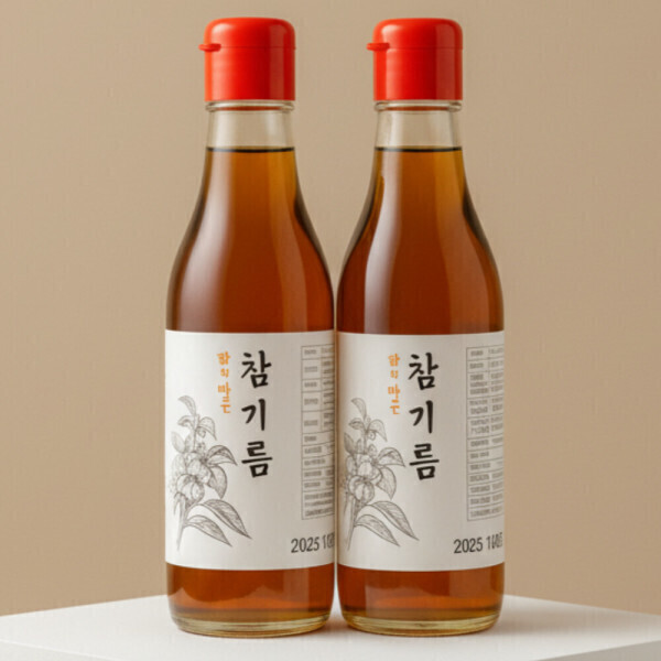정성식품 고소한 참기름 350ml (2개)_이미지