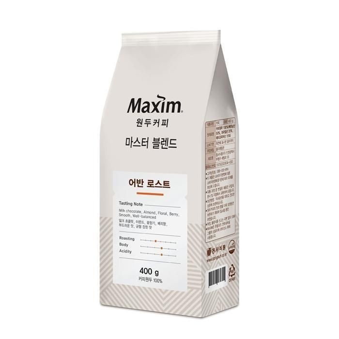 동서식품 맥심 마스터 블렌드 어반 로스트 원두커피 400g