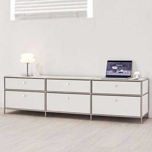 플랜데코 로벤 미드센추리 모듈 티비다이 거실 서랍장 1800_이미지