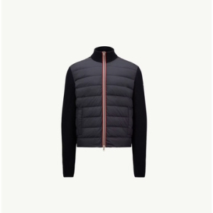몽클레르 남성 패딩 니트 울 집업 가디건 자켓 네이비 K10919B00006