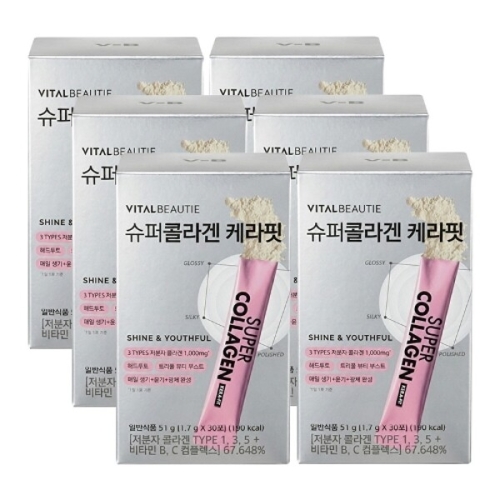 아모레퍼시픽 바이탈뷰티 슈퍼콜라겐 케라핏 30포 (6개)_이미지