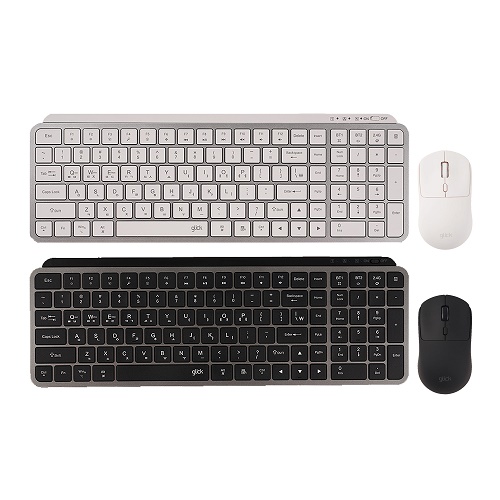 지클릭커 오피스프로 WMK215 무선 키보드 마우스 세트 (블랙)_이미지