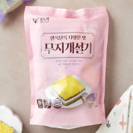 창억떡집 무지개설기 500g (2개)