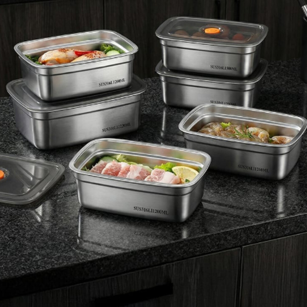 살림담 316 스텐 밀폐용기 600ml