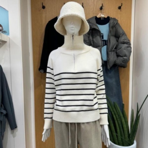 클리지 DP01 스트라이프 반 집업 목폴라 CO9WKP14_이미지