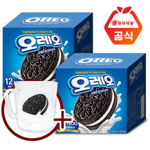 크래프트 오레오 초콜릿 샌드위치 화이트크림 600gX2개 컵