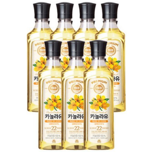  해표 카놀라유 500ml [7개]
