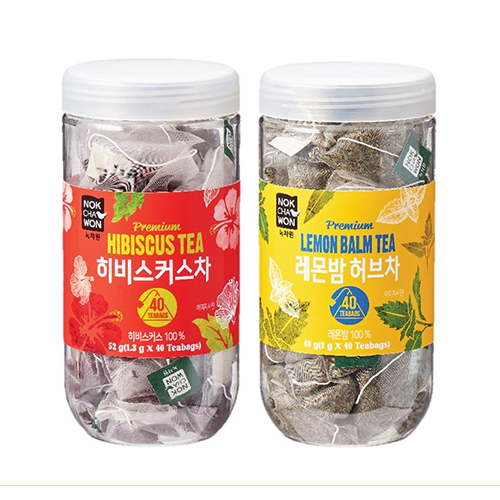 히비스커스차 40T + 레몬밤 허브차 40T