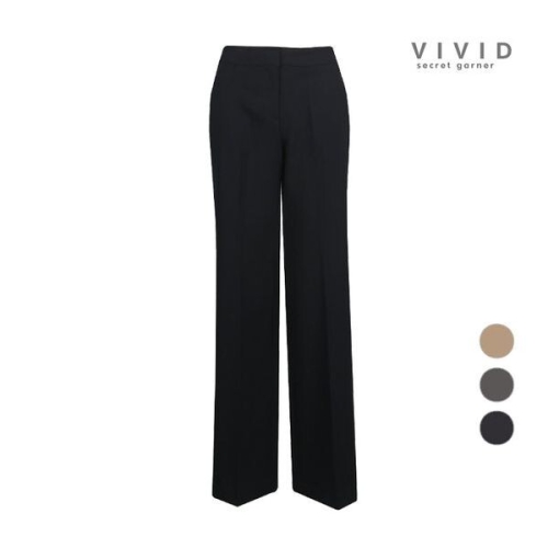 비비드 여성 모던 와이드통 봄가을 팬츠 3122444