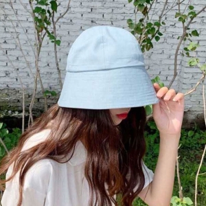 [불명] 데일리 남여공용 여름 커플 패션 무지 벙거지모자 W90E2E0