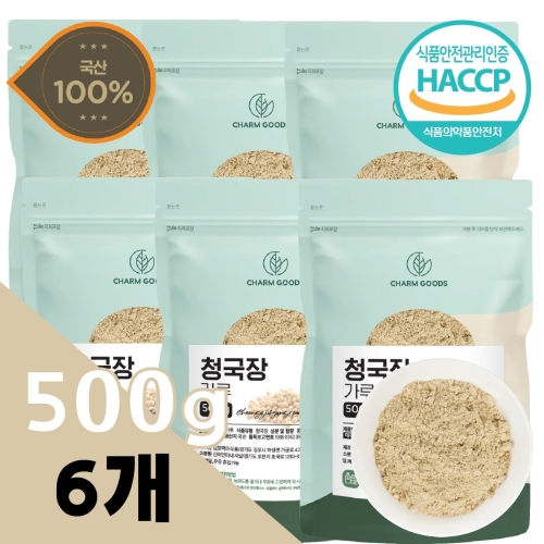 김포맥아식품 참굿즈 청국장가루 500g (6개)_이미지