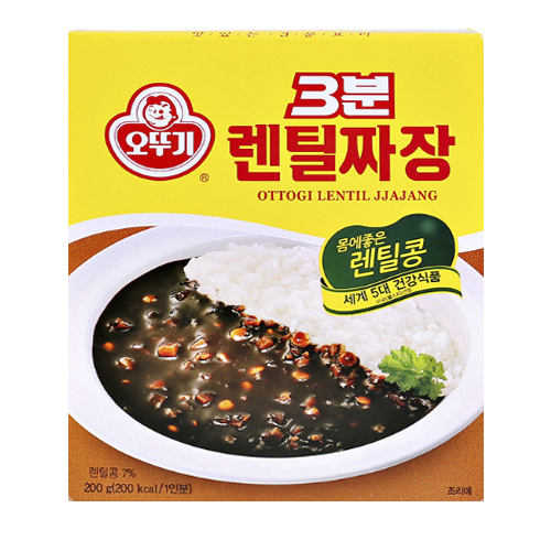 오뚜기 3분 렌틸짜장 200g이미지입니다. 누르면 해당 게시물로 새창이동합니다.