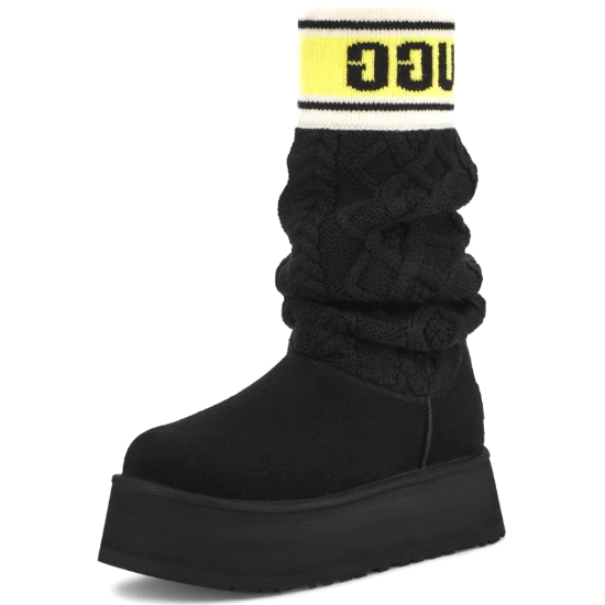 UGG 클래식 스웨터 레터 1144045 (BLK, 블랙)