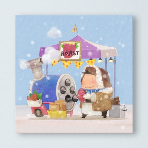 꾸밈 iy_347-길거리의행복음식_노프레임액자