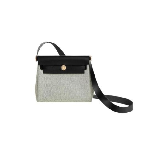 에르메스 에르백 집 20 백 르투르네 H 바이킹 캔버스 헌터 카우하이드 골드 하드웨어 에크류 베르 모옌 누아 H085414CCAG_이미지