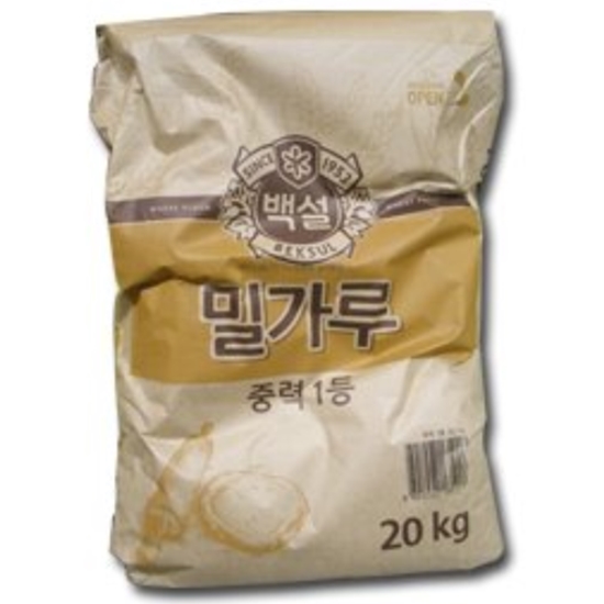 CJ제일제당 백설 밀가루 중력 1등 20kg (1개)