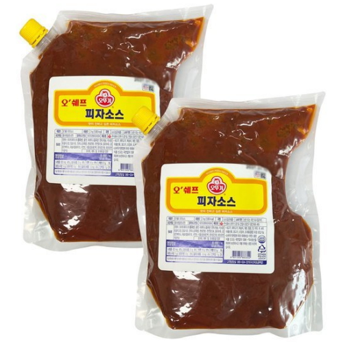 오쉐프 피자소스 2kg (2개)_이미지