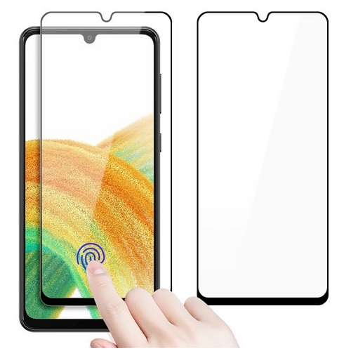 비스비 갤럭시A33 풀점착 풀커버 강화유리 보호필름 (액정 2매)_이미지