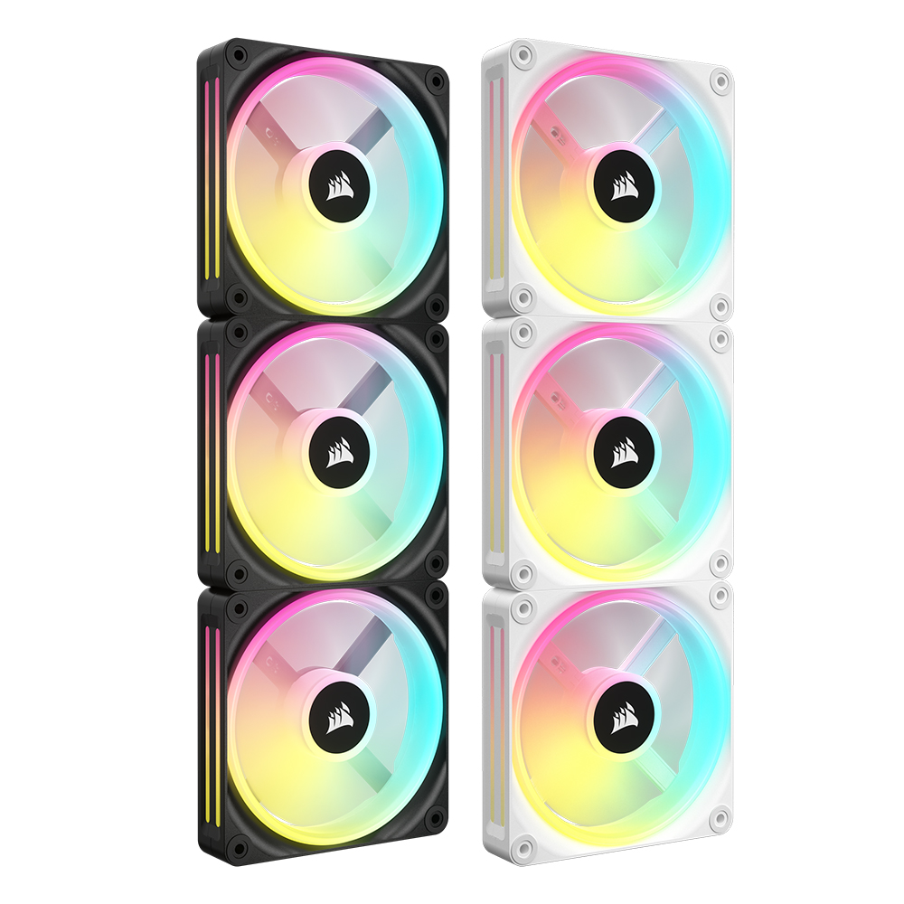CORSAIR iCUE LINK QX120 RGB STARTER KIT (컨트롤러/3팩, 화이트)_이미지