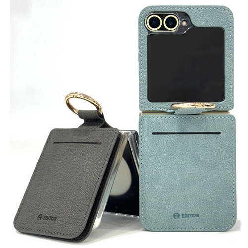 ISK EDITOR 갤럭시Z 플립6 몽크 카드포켓 링 스탠드 케이스