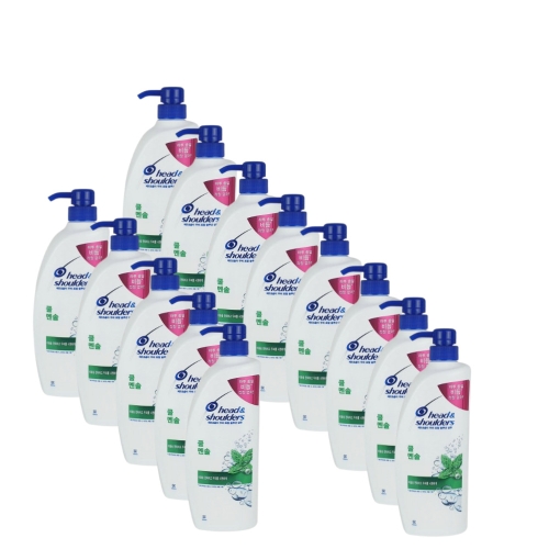 한국P&G 헤드앤숄더 쿨 멘솔 샴푸 850ml (13개)