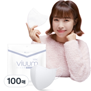 푸름웰니스 비움 디럭스 KF94 컬러마스크 중형 25매입 4개 화이트_이미지