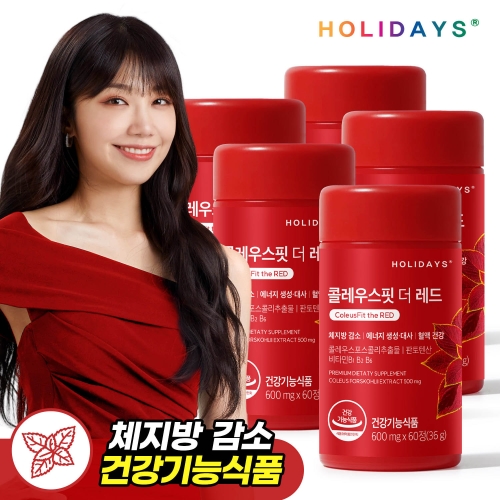 케이지앤에프 홀리데이즈 콜레우스핏 더 레드 60정 (5개)_이미지