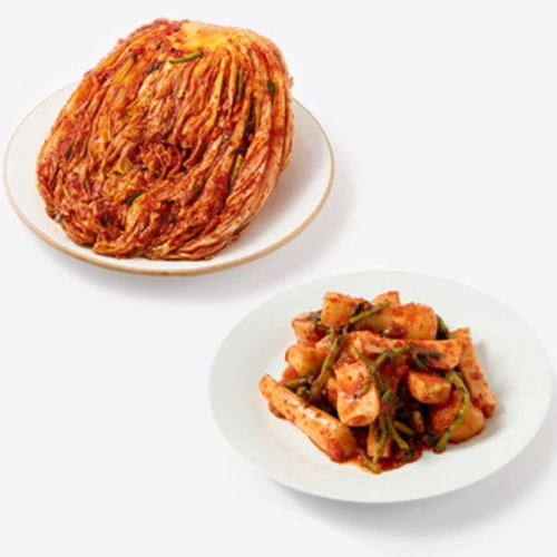 더김치 포기김치 3kg + 잘라담근 총각김치 2kg (1개)_이미지