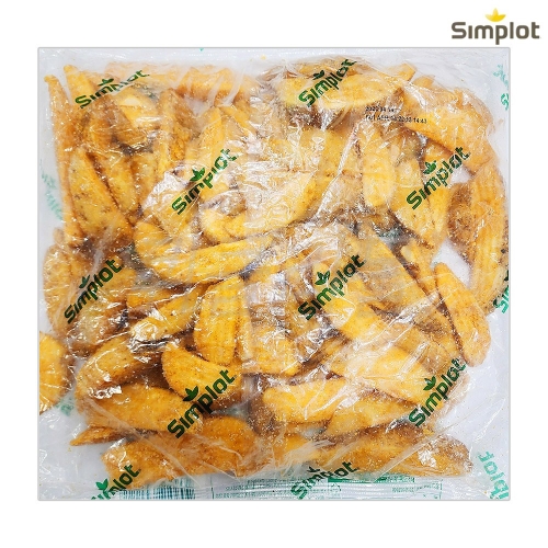 심플로트 8컷 크런치웨지 양념반달감자 2kg 감자튀김 1개