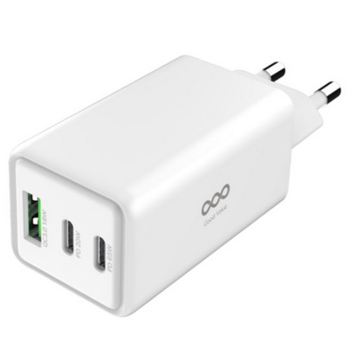 굿밸류 PD PPS 65W 3포트 GaN 충전기 ZX-3U32KR