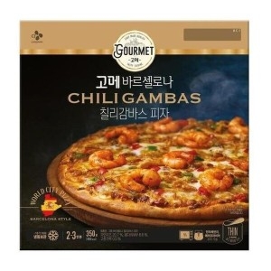 고메 바르셀로나 칠리감바스 피자 350g