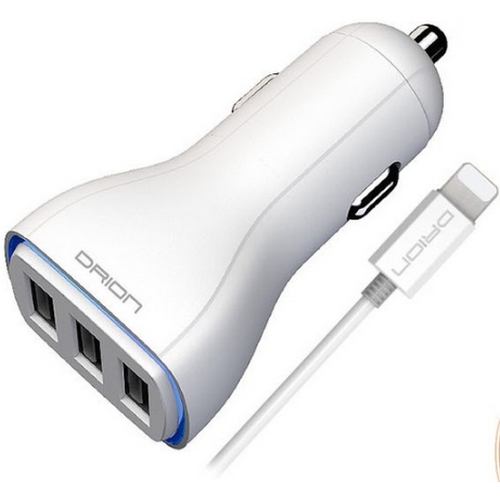드리온 3.4A USB 3구 LED 차량용 충전기 DR-C3-343-8P_이미지