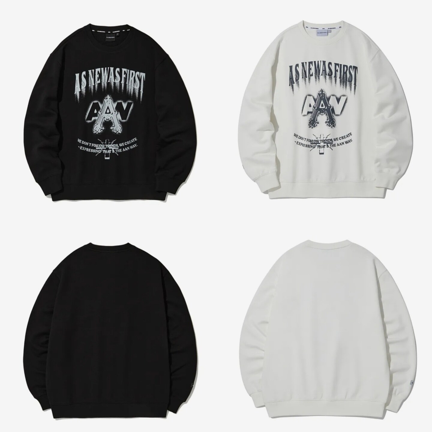 인터크루 남성 크롬폰트믹스맨투맨 ANA1TM04A_이미지