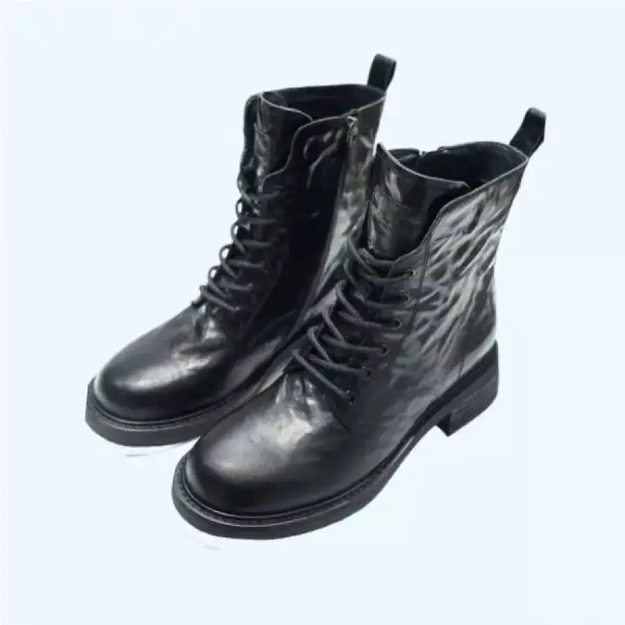 여성 여자 우먼스 워싱가죽 레더 레이스업 부츠 워커 신발부츠 신발 4CM ARB501 KA 10 ARB501KA1