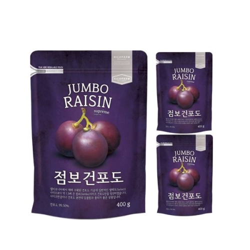리치팜너트 점보 건포도 400g (3개)_이미지