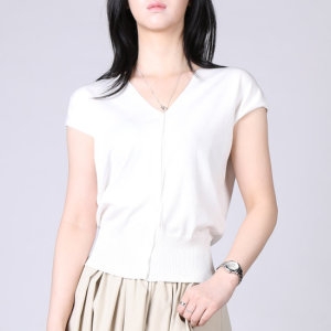 헤이올리 썸머 쿨링 숏돌먼 슬리브리스 니트 가디건 NHK108