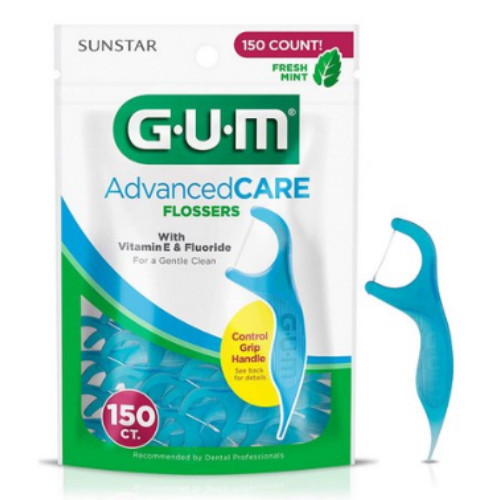 GUM 어드밴스드 케어 치실 150개 (2개)