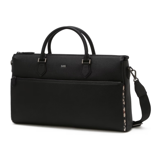 LF 닥스 블랙 로고장식 체크포인트 토트백_DBBA6E111