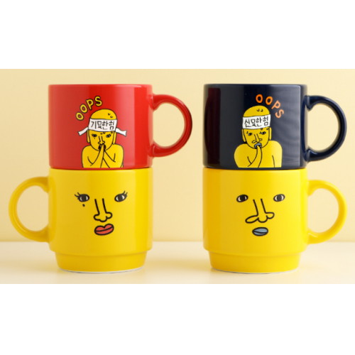 에이치앤프렌즈 신묘한 기묘한 머그 350ml 2P